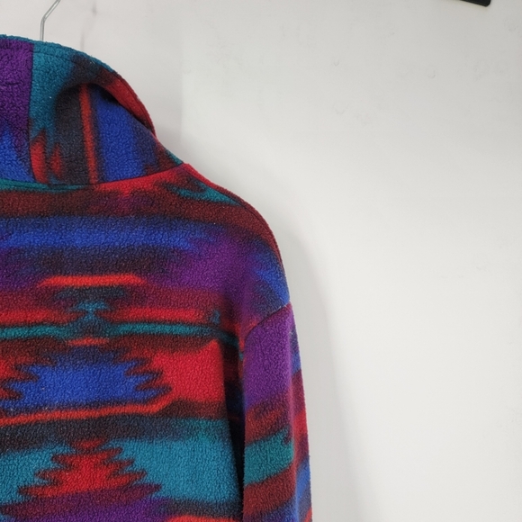 Little Big Horn Fleece Pullover Men's Medium Retro Vintage Wild West Low Pile - Picture 12 of 15